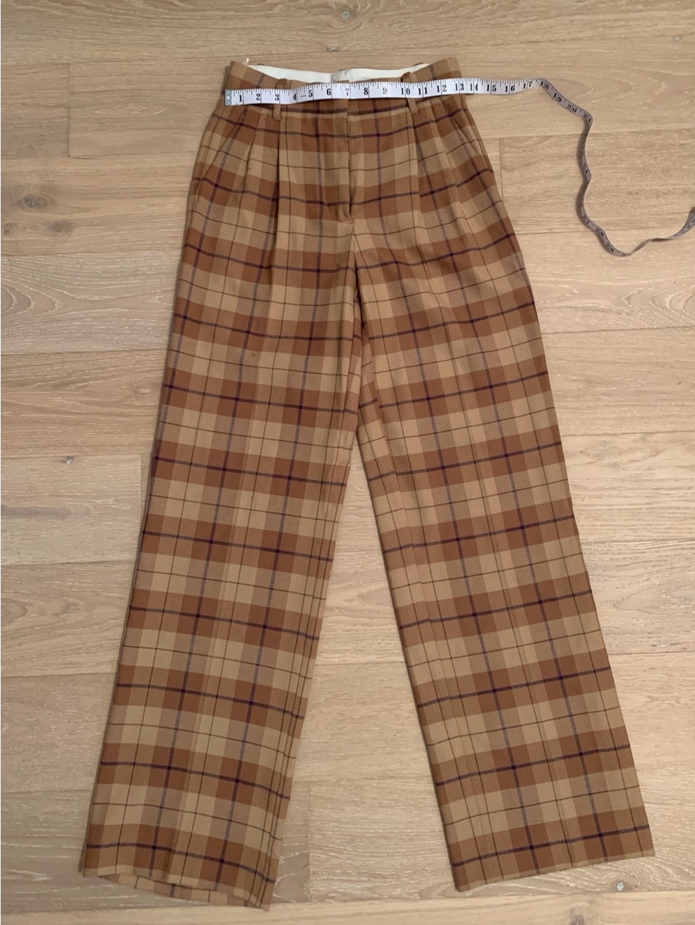 Aritzia Wilfred Plaid Trousers